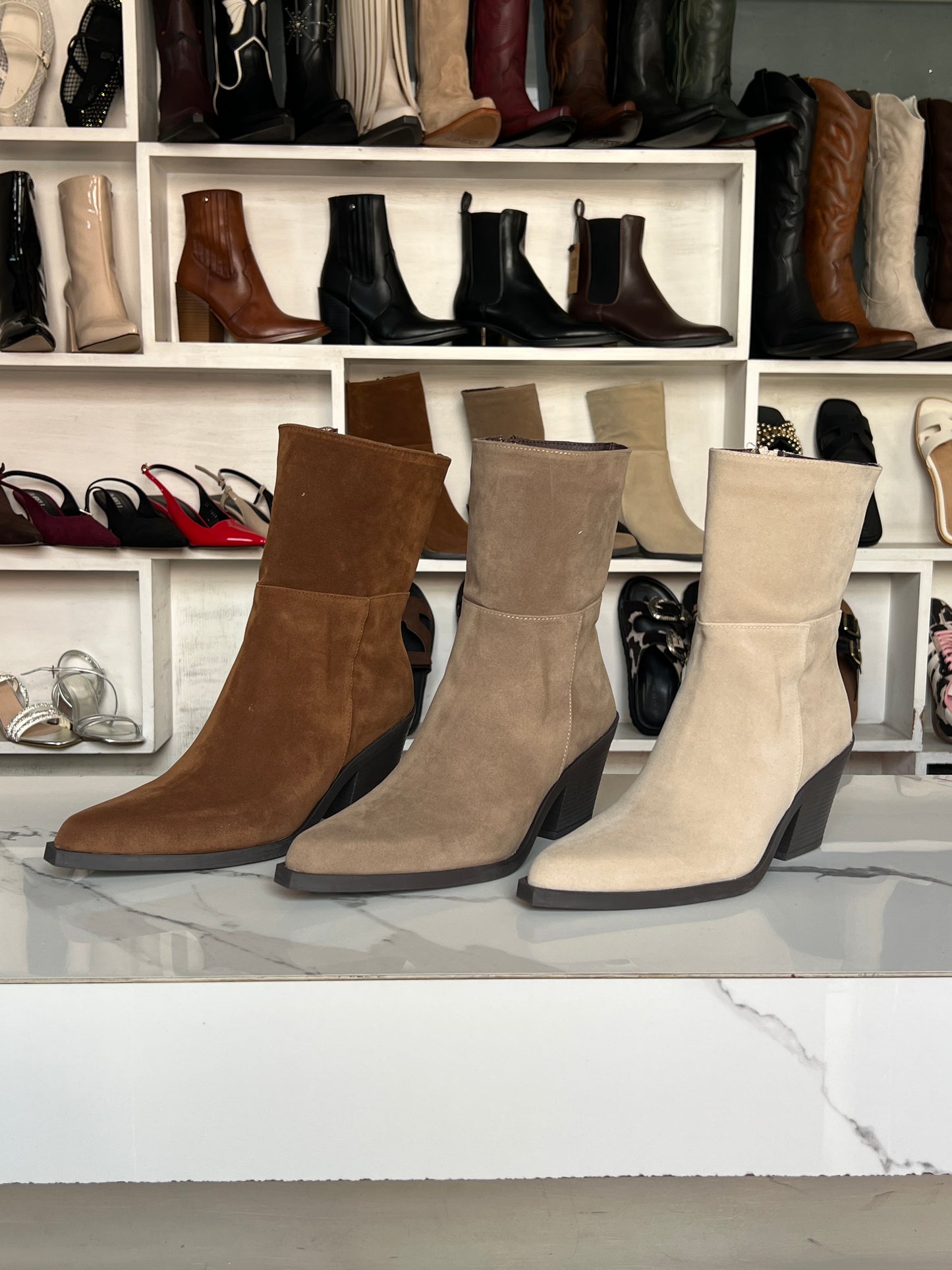 Botines de gamuza