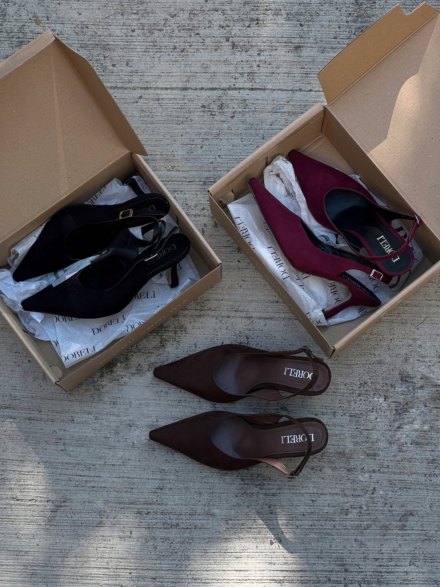 Stiletto gamuza