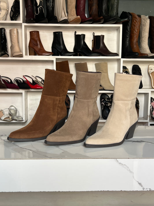Botines de gamuza