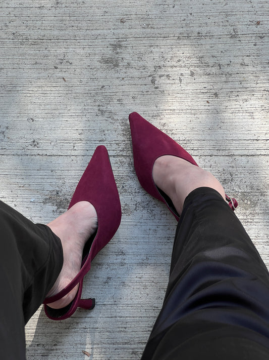 Stiletto gamuza